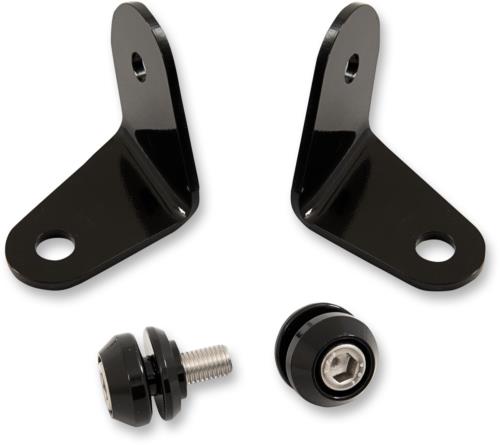 07-10 for Harley Softail Fat Boy FLSTFI Fairing Turn Signal Relocation Kit Black