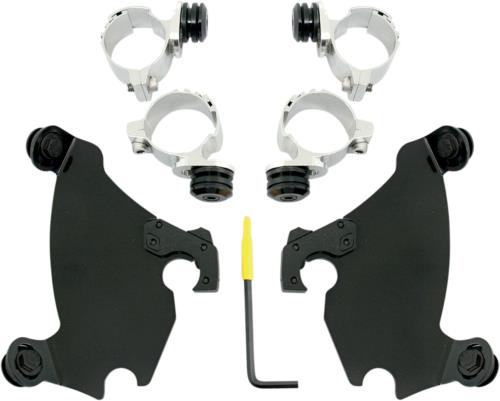2009-2021 for Harley Iron 883 XLN MEMPHIS SHADES Gauntlet Mounting Kit Black XL