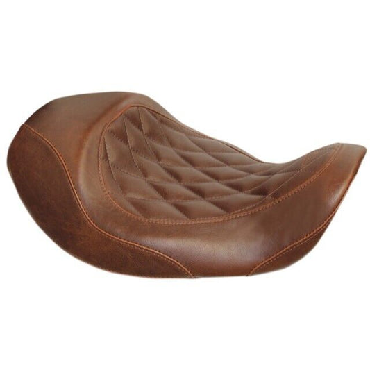 2008-2017 for Harley Fat Bob FXDF Wide Tripper Forward Solo Seat Brown Diamond