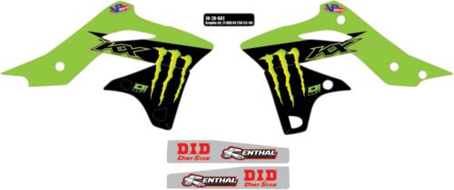 2013-2016 for Kawasaki KXF 250 D'COR VISUALS Graphic Kit '21 Monster 10-20-601