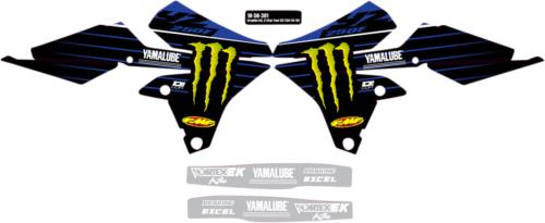 2014-2018 for Yamaha YZ 250 F D'COR VISUALS Graphic Kit '21 Star 10-50-301