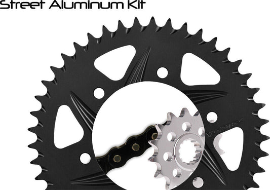 06-'16 for Yamaha YZF-R6 Sprocket/Chain Kit Stl/Alu 15/45T Blk Sx3 520-114L Blk
