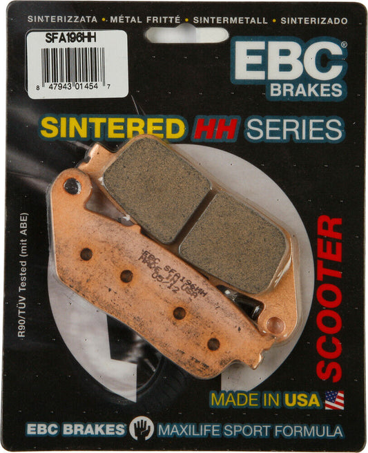 03-'10, '13 for Honda FSC600A Silver Wing ABS EBC Brake Pads 153-196H