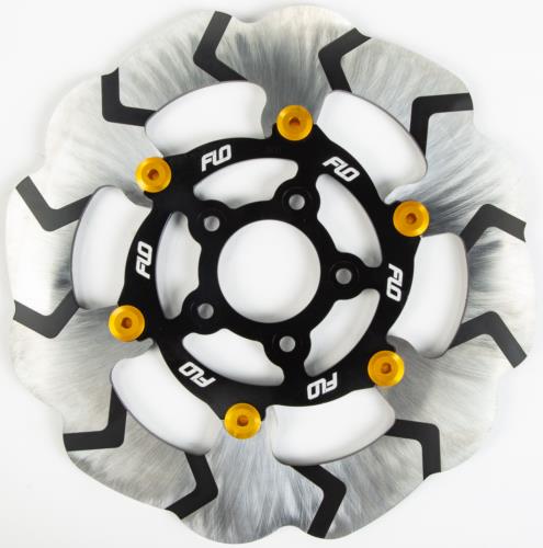 2008-2013 for Harley FLHR FLO MOTORSPORTS Floating Rotor 11.8 Front Gold