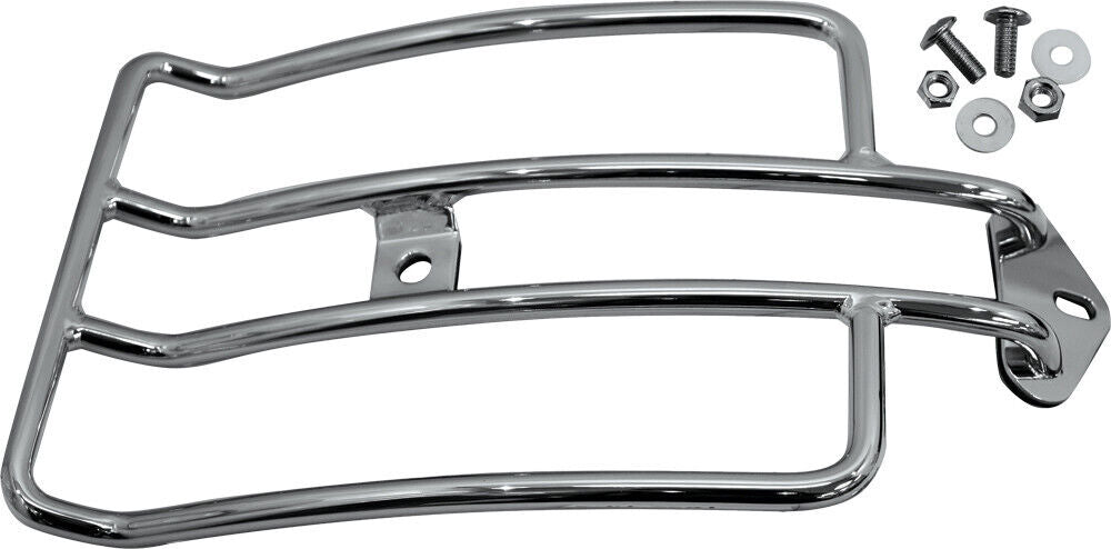 06-'16 for Harley FLSTF Solo Luggage Rack Chrome 06-17 Softail W/ 200Mm Tire