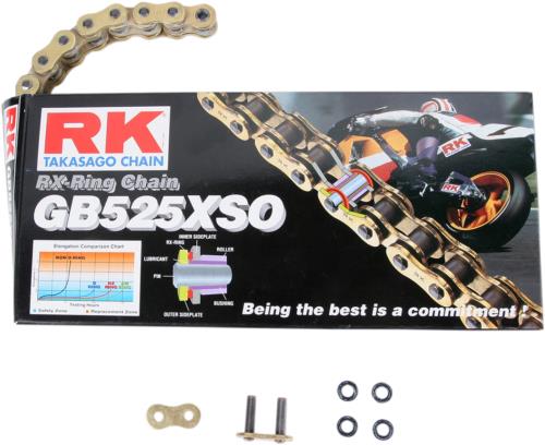 RK GB 525 XSO Chain 122 Links GB525XSO-122 – Conex Cycle