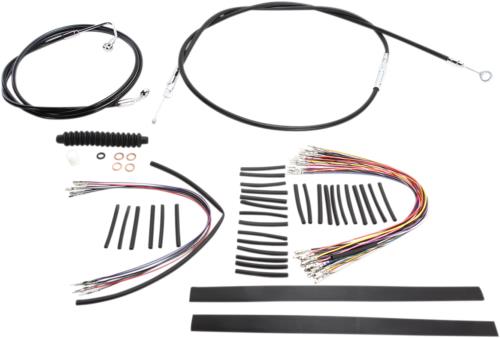 2009-2013 for Harley Road King EFI FLHR MAGNUM Control Cable Kit XR Black 489362