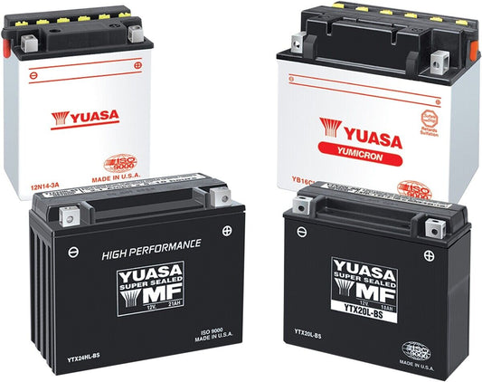 2016-2020 for Yamaha YFM 700 Kodiak EPS 4x4 YUASA AGM Battery YTX20HL-BS .93 L