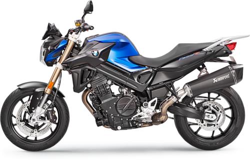 2009-2019 for BMW F800R AKRAPOVIC Muffler Black Titanium S-B8SO7-HZAABL
