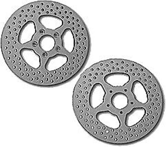 00-'07 for Harley FLHR 5 Spoke Brake Rotor Rear 11.5" Ss Polished 2.22Id