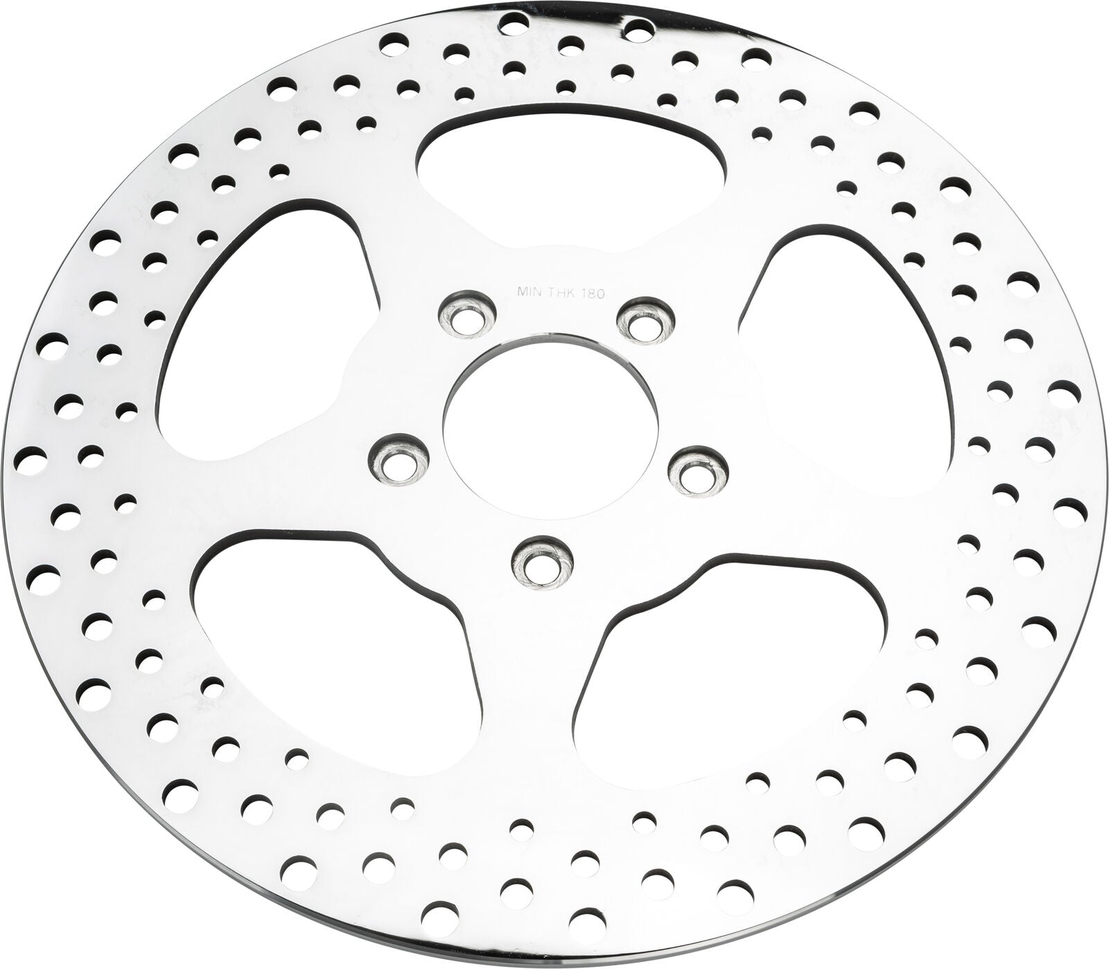 00-'14 for Harley FLSTF 5 Spoke Brake Rotor Front 11.5 Ss Polished 2.22Id