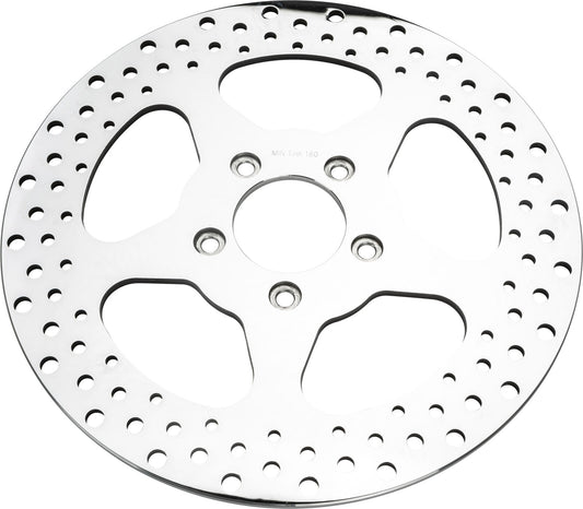 00-'14 for Harley FLSTF 5 Spoke Brake Rotor Front 11.5 Ss Polished 2.22Id