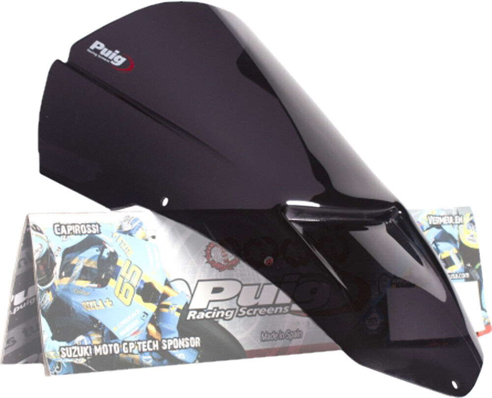 06-'10 for Aprilia Tuono 1000R PUIG Windscreen Racing Dark Smoke