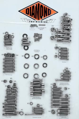 99-03 for Harley FLHTCI Transformation Bolt Kit 99-06 Touring DE6008HP