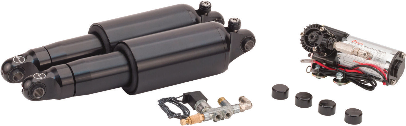 2009-2020 for Harley FLHR Air Shocks Fox Series Blk 09-Up Flh/Flt W/Rebound