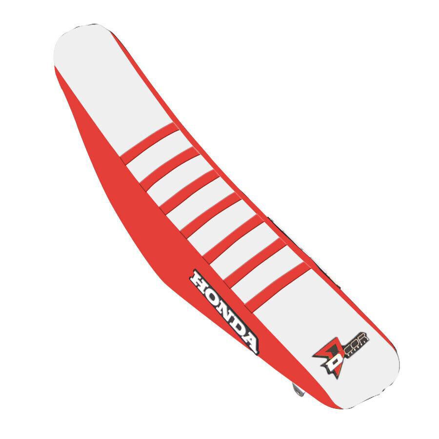 21 for Honda CRF450RX D-COR Seat Cover Red/White Red Ribs Hon