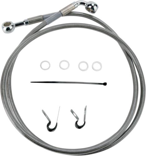 04-10 for Harley XL 883C/1200C, 08-13 1200N DS Ext Front Brake Line Kit +8