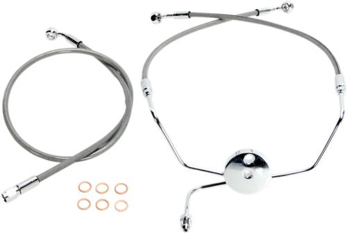 2009-2013 for Harley FLHTCUI MAGNUM Brake Line Front XR Stainless Steel SSC1307-