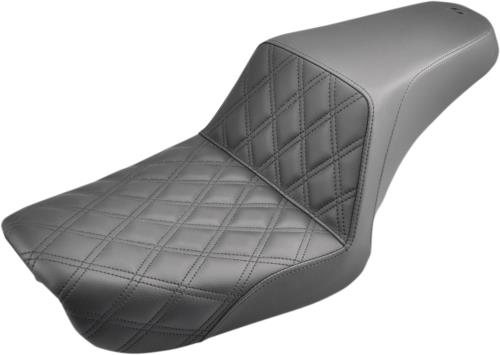 04-05 for Harley FXD SADDLEMEN Step-Up Seat Front Lattice Stitch Black