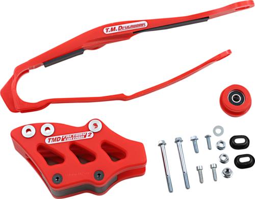 2008-2016 for Honda CRF450X T.M. DESIGNWORKS Chain Guide/Slider Red DCK-OR6-RD