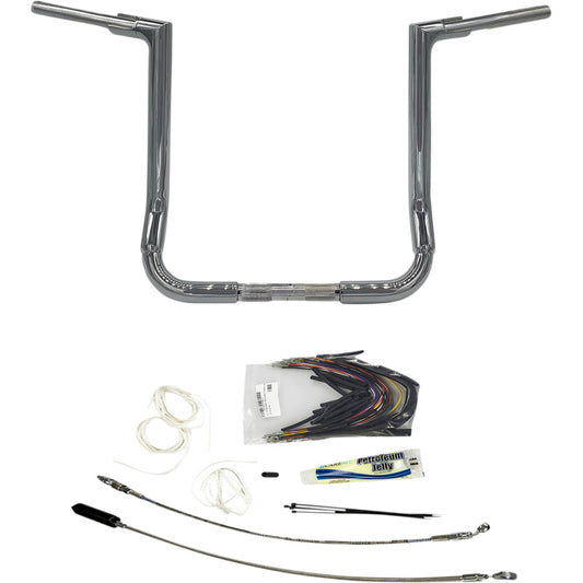 2009-2013 for Harley Tri Glide FLHTCUTG Handlebar Kit Flat Top 16" Chrome