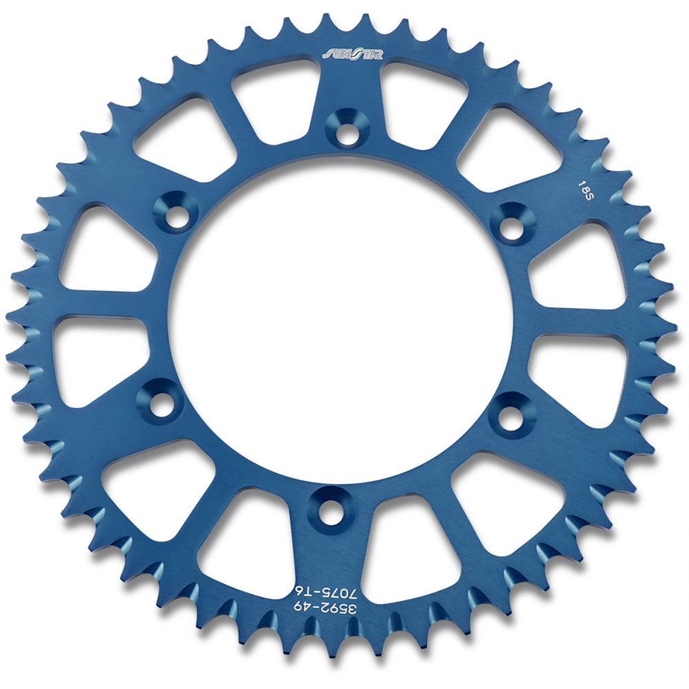 2003-2021 for Yamaha WR 450 F SUNSTAR SPROCKETS Rear Sprocket 49 Tooth / Blue