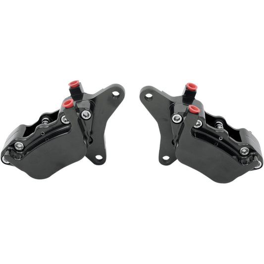 89-99 for Harley FLHTCU Front Caliper DD84-99 Smooth Black GMA-400FDDSB