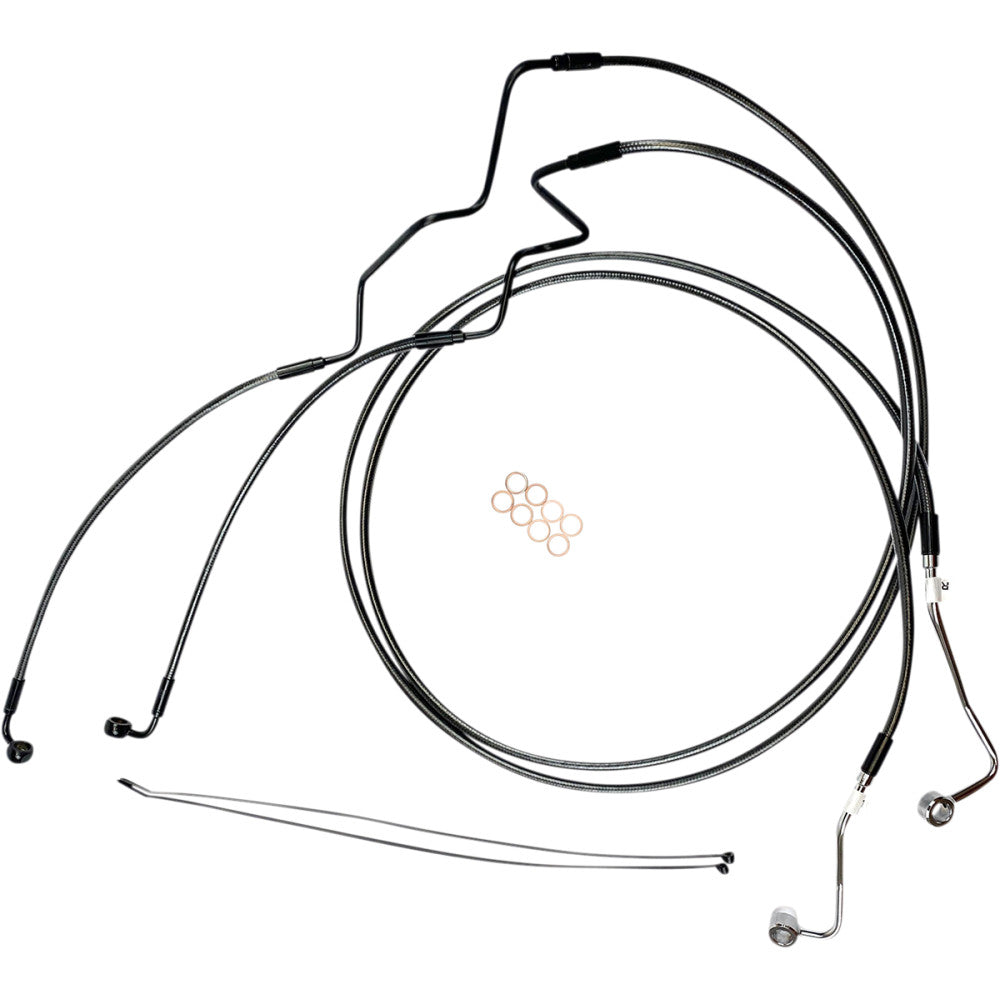15-21 for Harley FLTRXS Brake Line Front Designer Lower ABSRAD Pearl +4