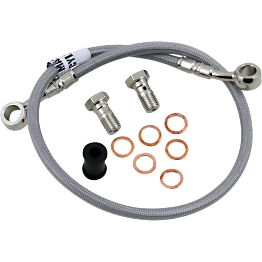 17-18 for Kawasaki Versys-X 300 GALFER Rear Brake Line Stainless Steel