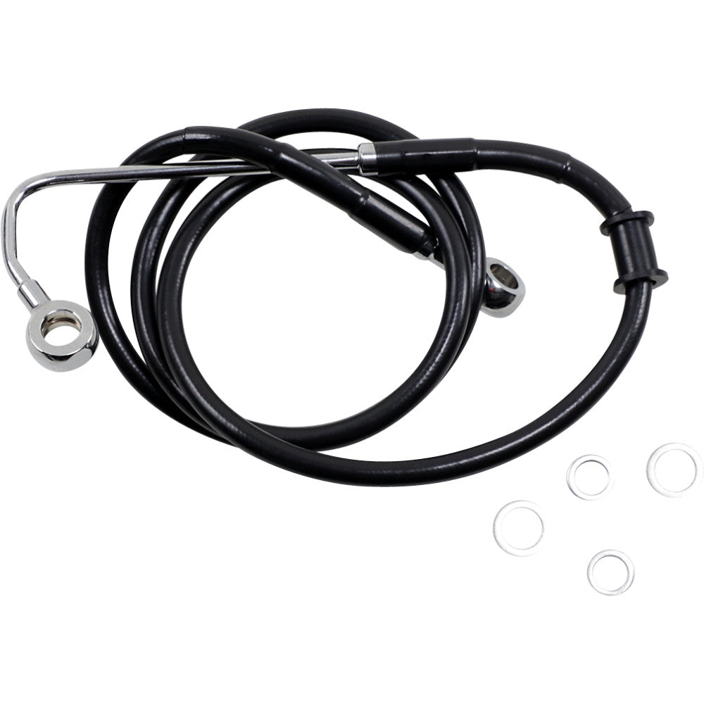 15-17 for Harley FLSTC Drag Spec Extended Front Brake Line Kit +8 Upper W/ ABS