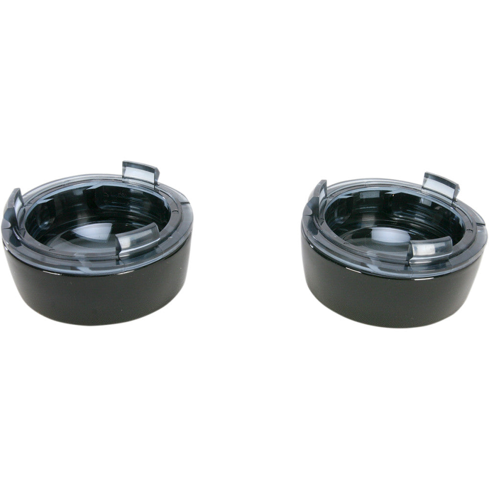 2012-2017 for Harley Softail Slim FLS KURYAKYN Deep Dish Bezels Black/Smoke Lens
