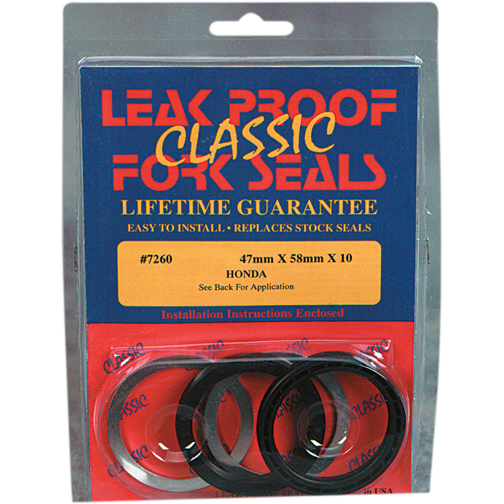 97-07 for Honda CR250R Classic Leak Proof Fork Seals 47 mm ID x 58 OD 10 T