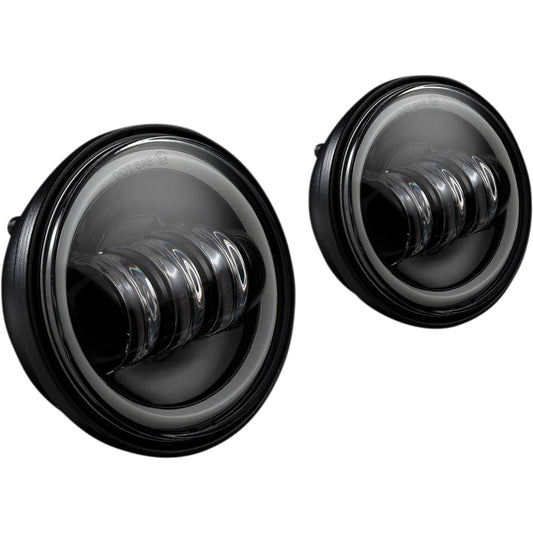 2009-2021 for Harley Tri Glide Ultra Classic FLHTCUTG 4.5" Passing Lamps Black