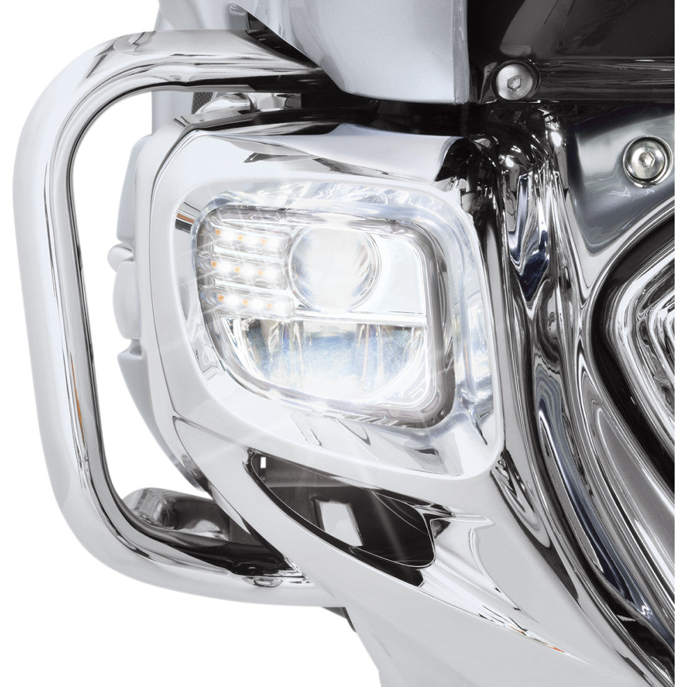 01-10 for Honda GL1800A Gold Wing SHOW CHROME LED Fog Lights Kit 01-10 GL1800