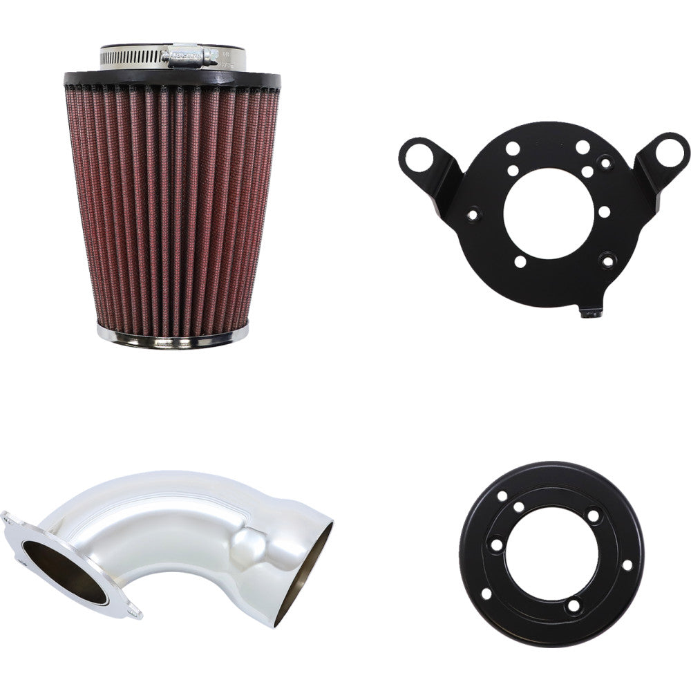2008-2014 for Harley Super Glide Custom EFI FXDCI Cone Air Filter Chrome/Chrome