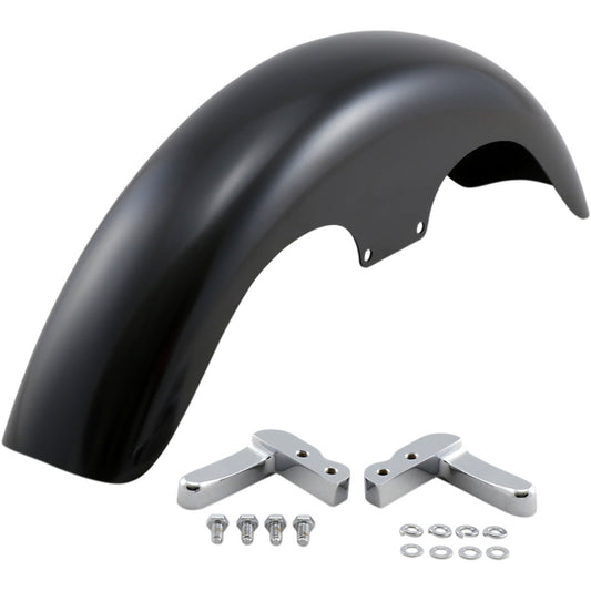 2008-2017 for Harley Fat Bob FXDF Klub Fender Kit w/ Chrome Blocks Steel 19"