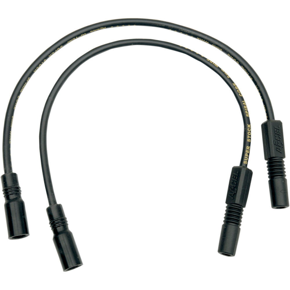 99-'08 for Harley FLHR ACCEL Spiral Core Wire Set 8.0Mm Black 274-0133
