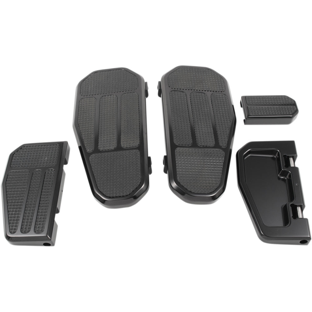 2014-20 for Harley CVO Electra Glide Ultra L Front/Rear Floorboard Kit Black