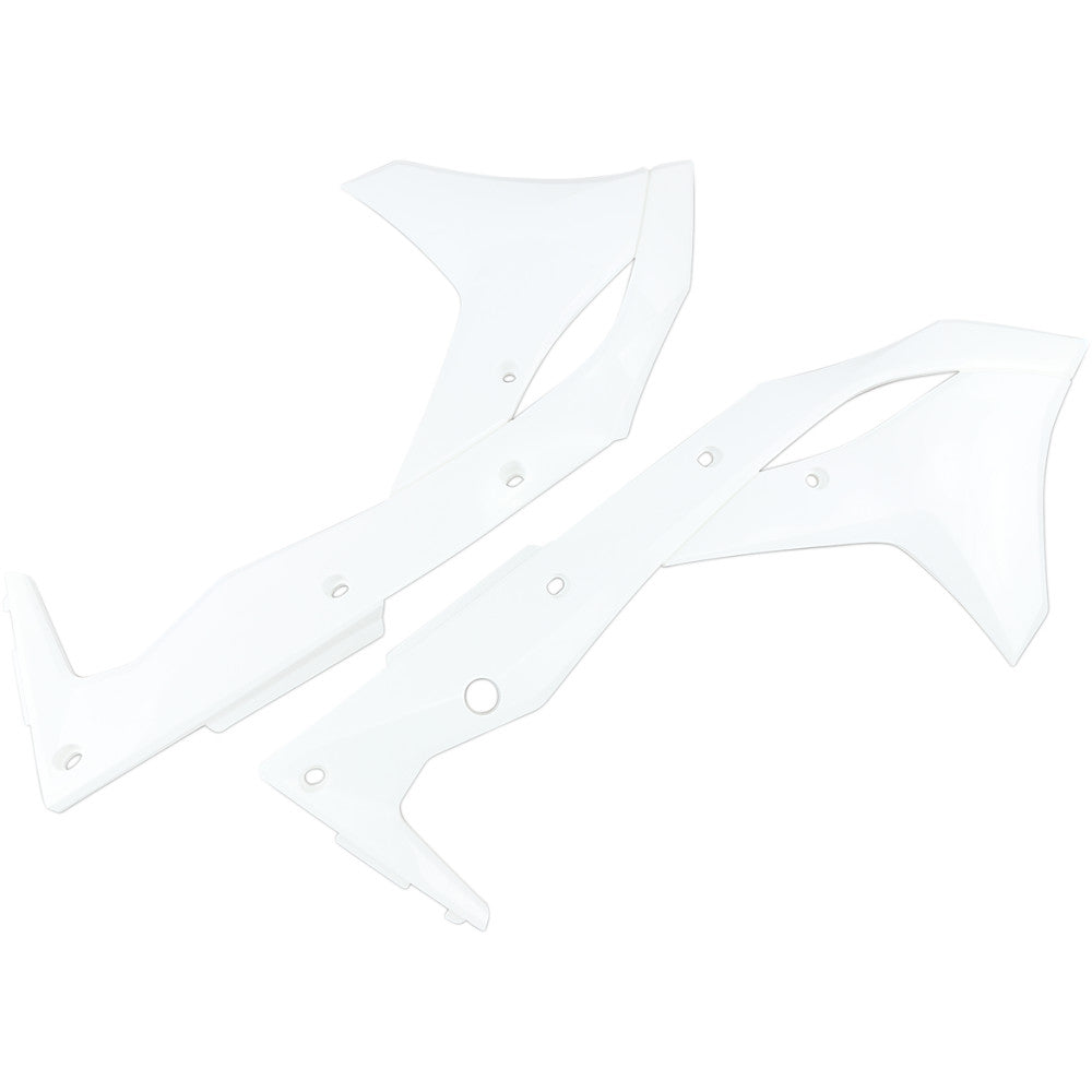2017-2020 for Kawasaki KX 250 F UFO Radiator Shroud White KX 250 F KA04747-047