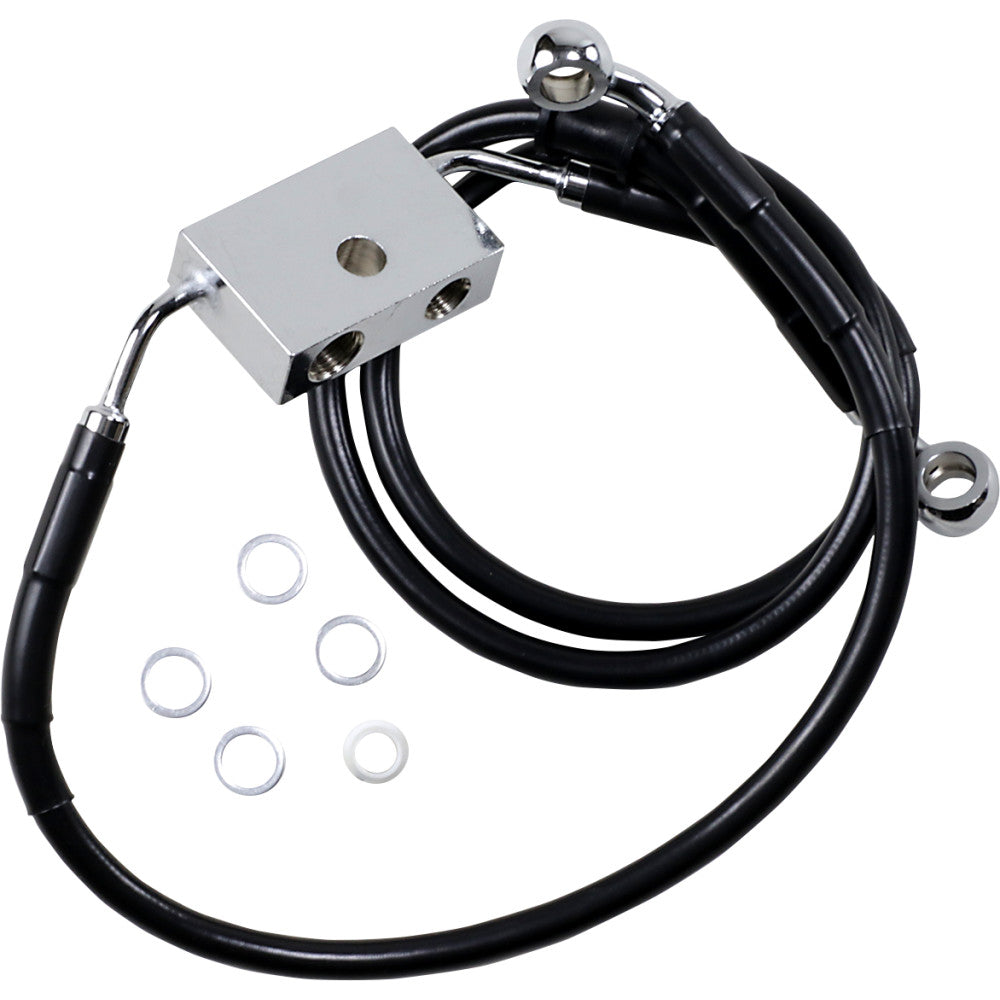 14-20 for Harley XL1200C/CP DS Ext Front Brake Line Kit +8 Lower/Upper W/ ABS