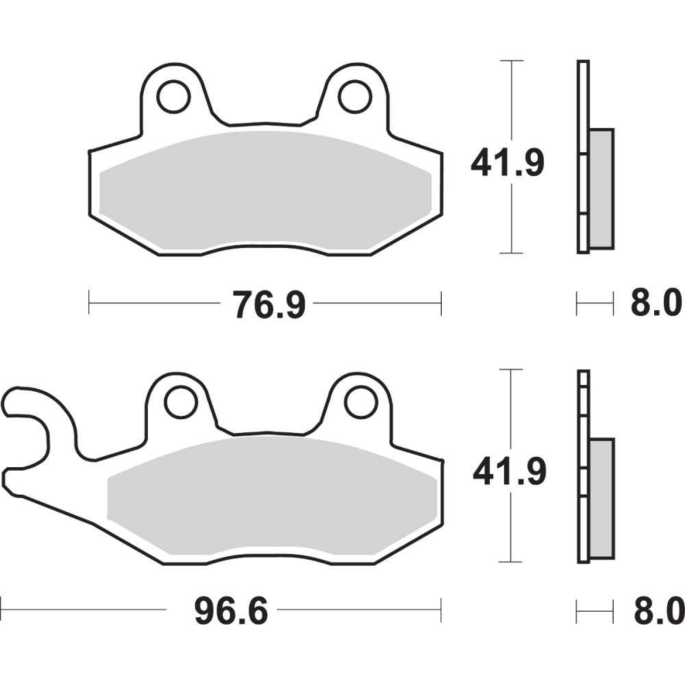 2014-2019 for Kawasaki KLX 250 SBS LS Brake Pads Triumph 611LS 611LS