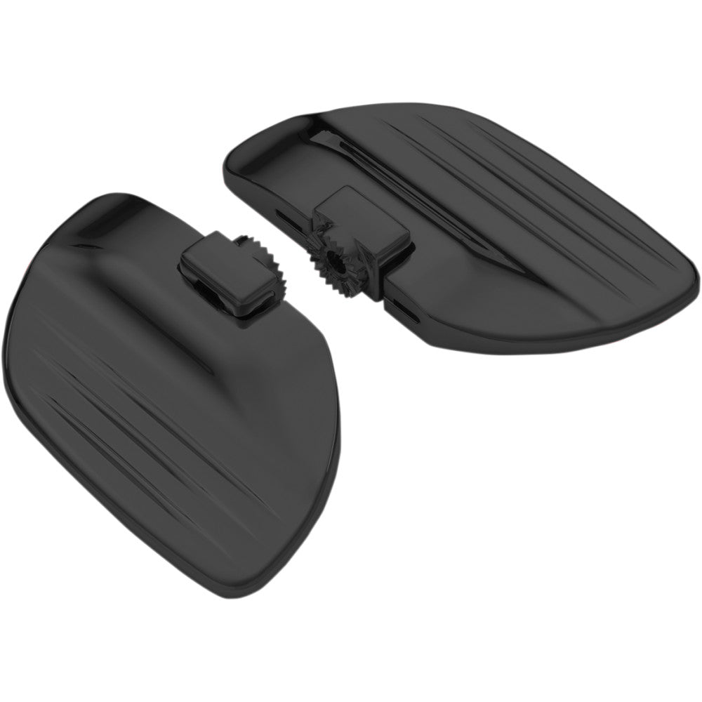 2018-2021 for Honda GL1800 Gold Wing SHOW CHROME Driver Floorboards Satin Black