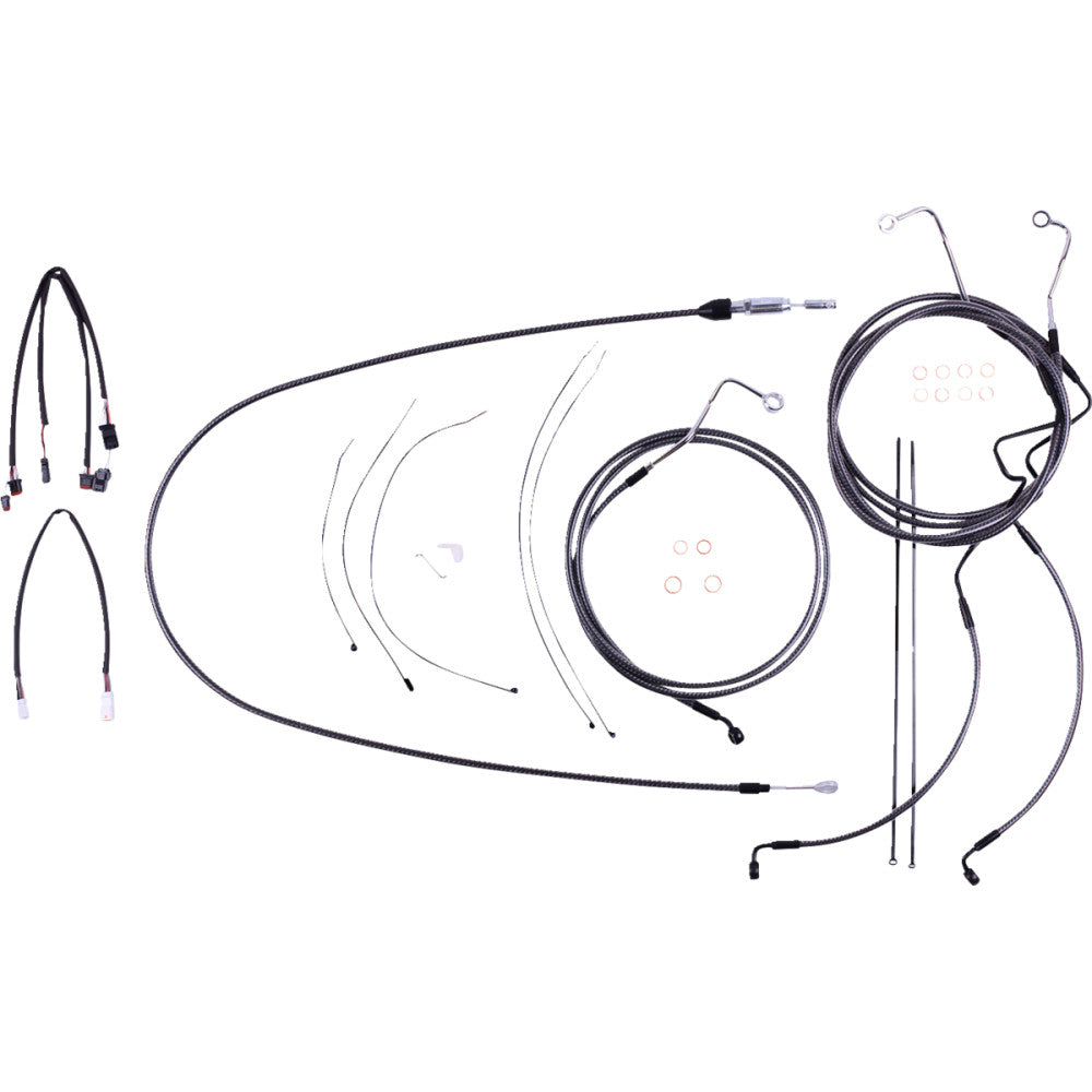 2021-2022 for Harley FLHR MAGNUM Handlebar Cable Kit 12-14