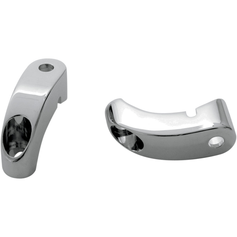 2009-2019 for Harley Iron 883 XLN Front Turn Signal Mounts 39mm Forks Chrome