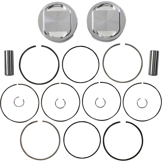 2012-2015 for Harley Switchback FLD JE PISTONS Piston Kit 107" Twin Cam 317212