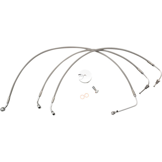 18-21 for Harley 114 FXFBS Brake Lines 12" 14" Ape hangers LA-8154B13