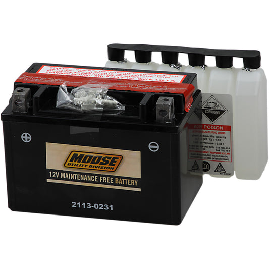 2003-2016 for Suzuki LT-Z QuadSport 400 4x2 MOOSE UTILITY AGM Battery YTX9-BS