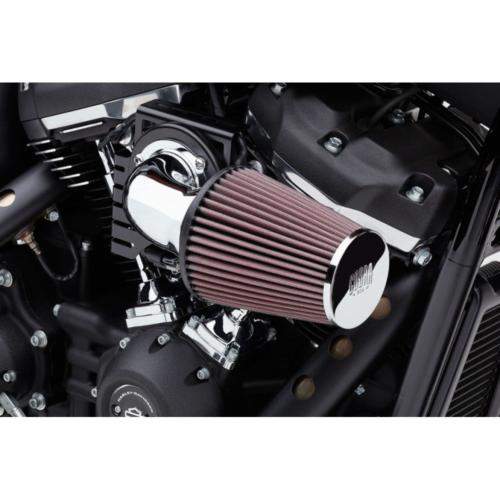 2008-2014 for Harley Super Glide Custom EFI FXDCI Cone Air Filter Chrome/Chrome