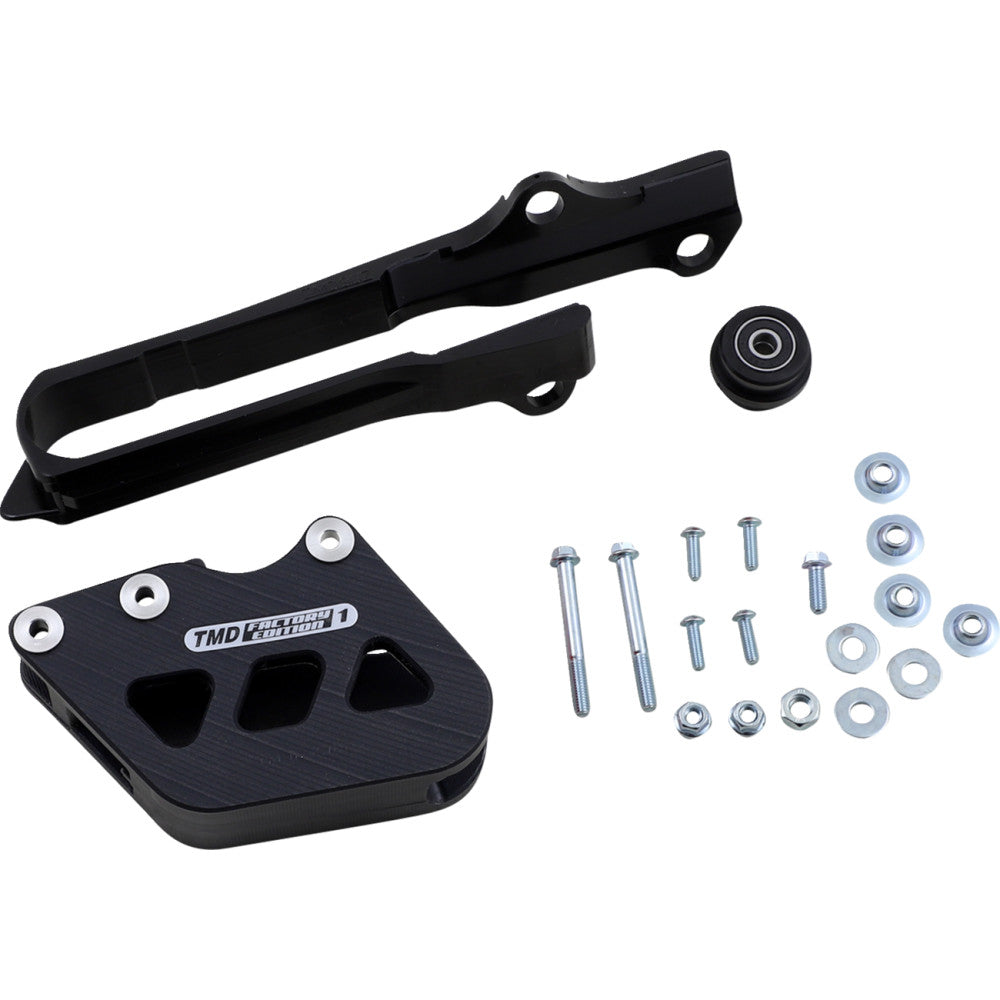 2001-2008 for Suzuki RM 125 T.M. DESIGNWORKS Chain Guide/Slider Black SCP-OR1-BK