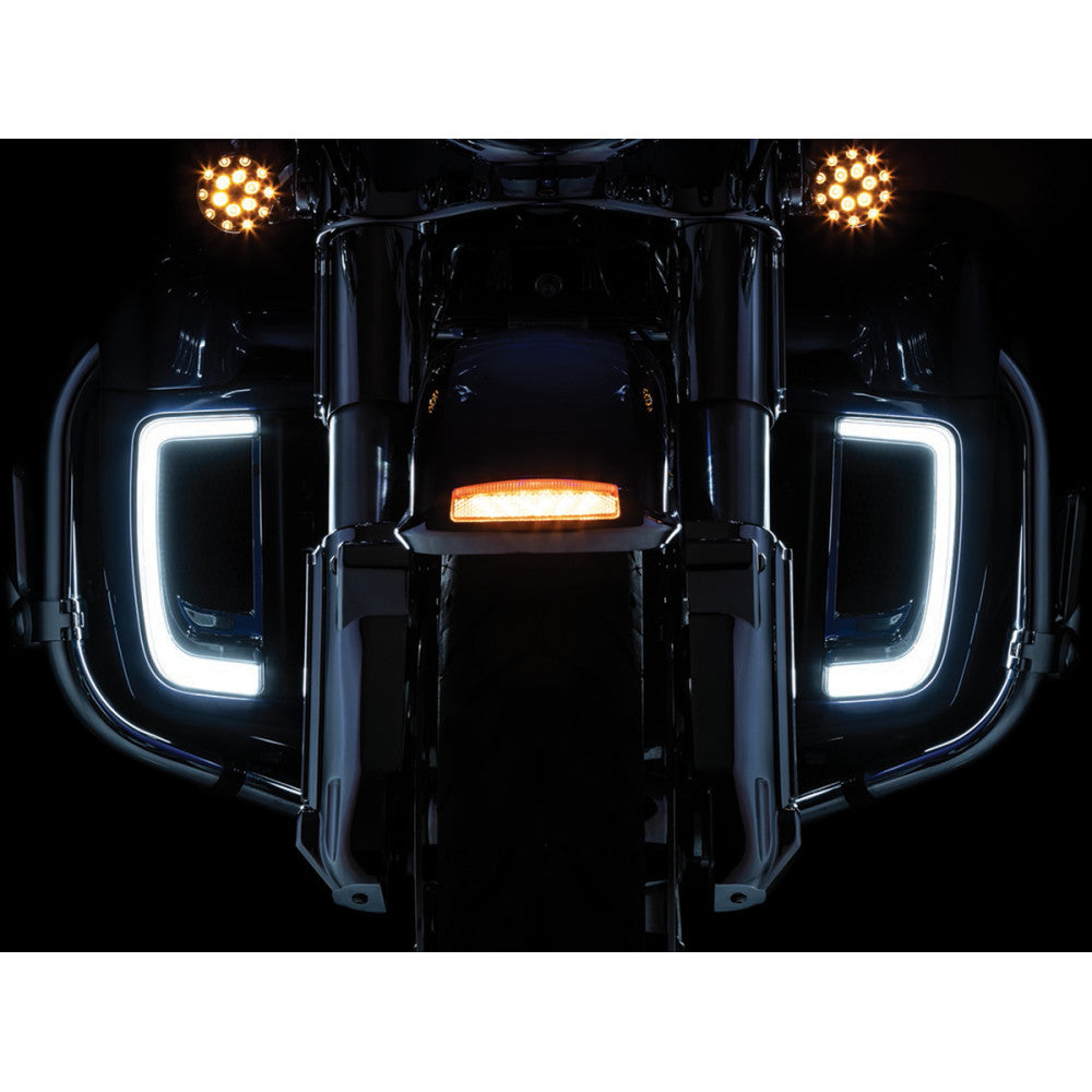 2014-2020 for Harley Electra Glide Ultra Limited FLHTK Lower Grille LED Chrome